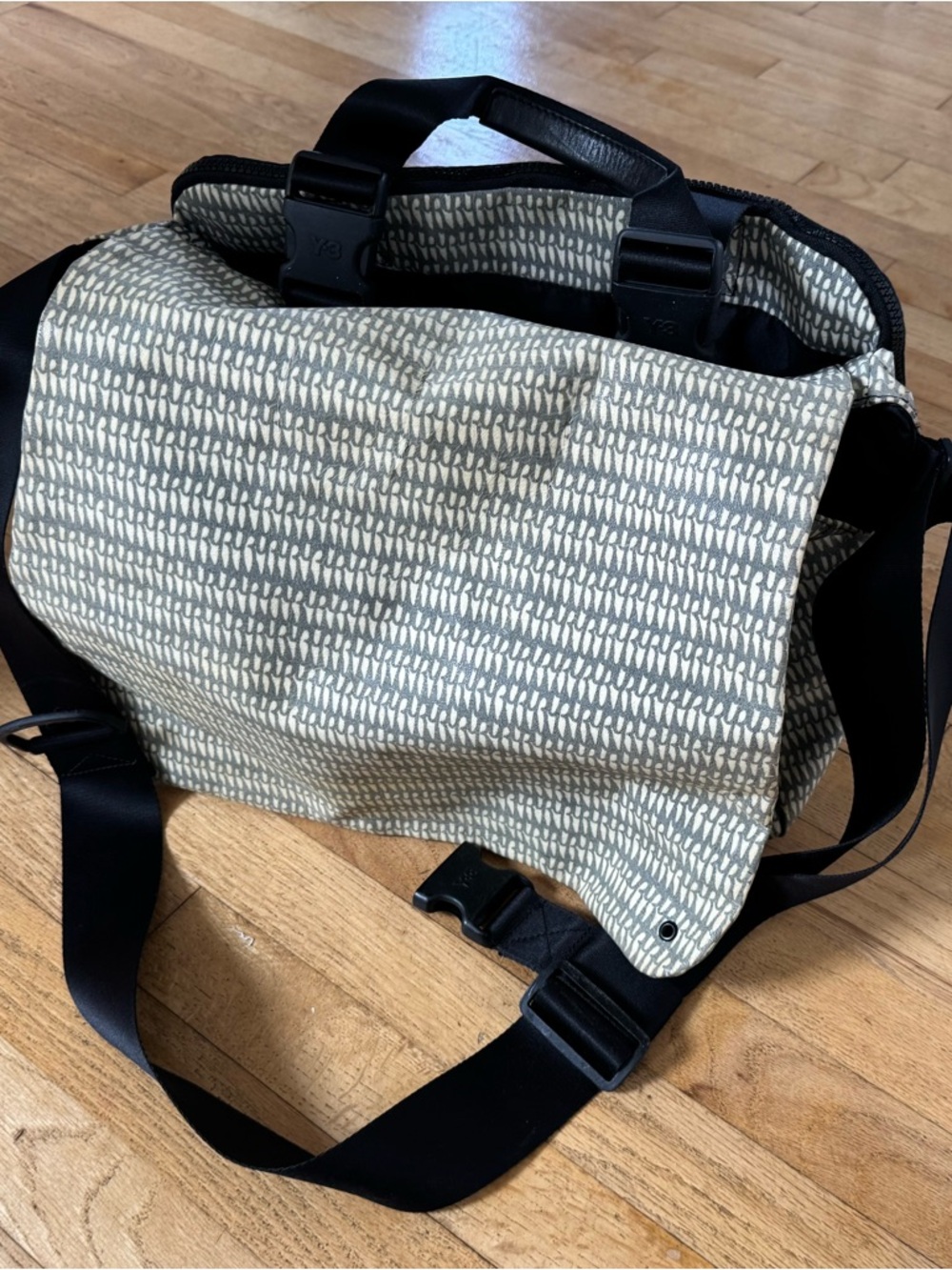 Y-3 Monogram Logoline Messenger Bag